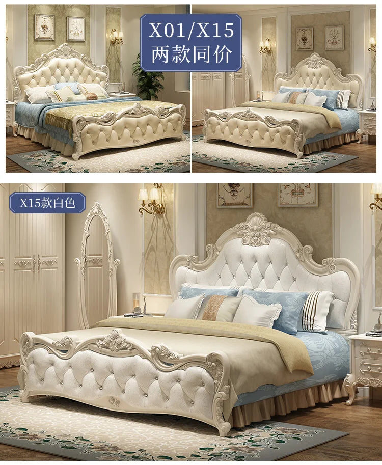 Ensemble de chambre à coucher design moderne princesse pour filles, literie double haut de gamme, luxe, meubles nordiques existants