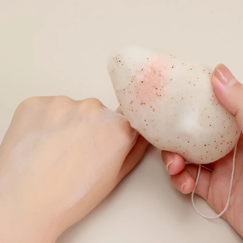 Brainbow Konjac Sponge for facial washing, oval facial cleansing, expectorant, puffiness, books
