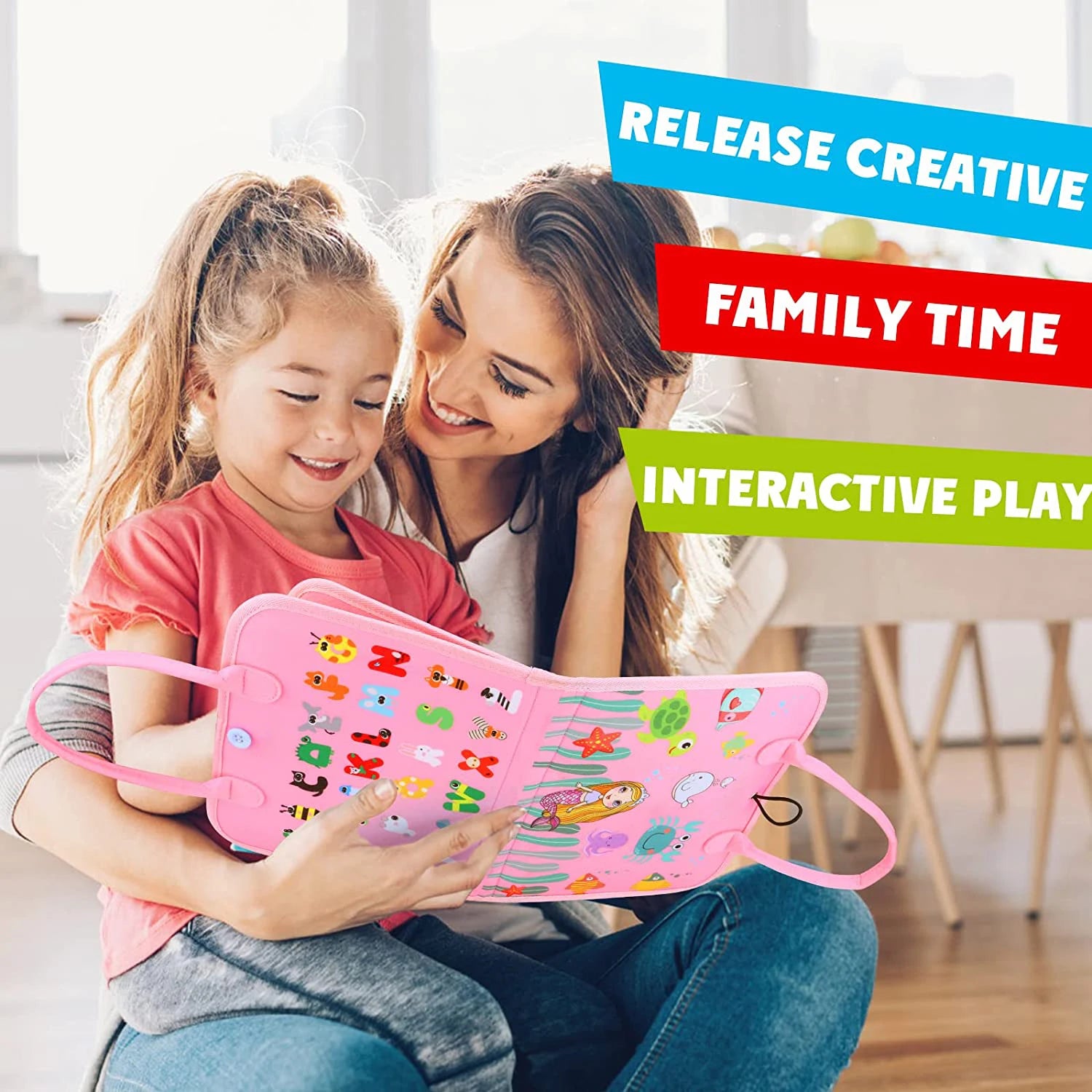Planche de développement d'activités sensorielles, jouets Montessori, planche d'apprentissage pour les motricité, planche d'apprentissage pour les tout-petits