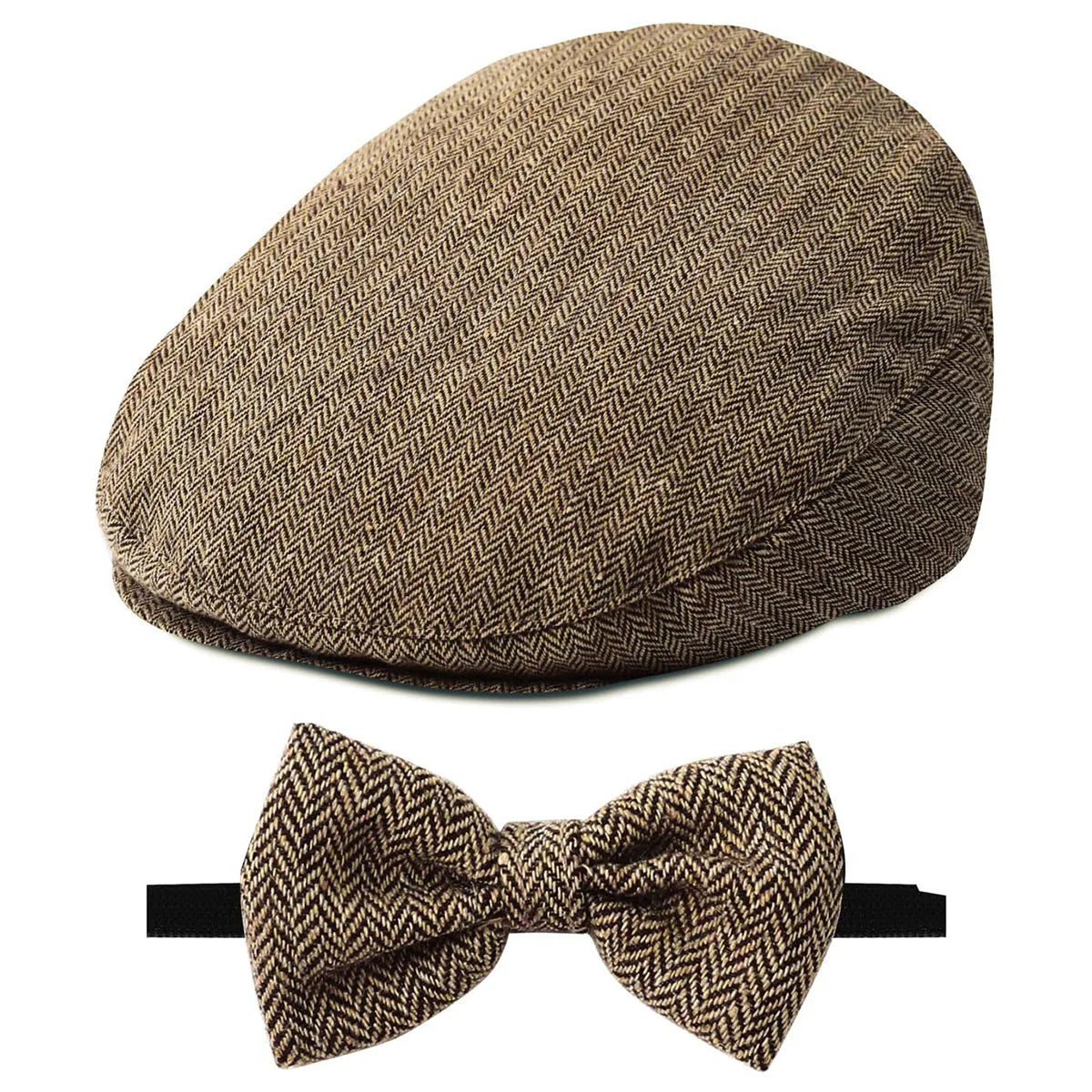 Chapeau pour bébé, casquette pour enfants, accessoire de baptême d'anniversaire pour nouveau-né, béret de chauffeur Vintage avec nœud papillon