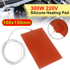 Kit de plaque de coussin chauffant en caoutchouc de silicone précieux, panneau d'isolation étanche, carter d'huile moteur, kits de plaque métropolitaine pour voiture SUV et camion, 220V, 300W