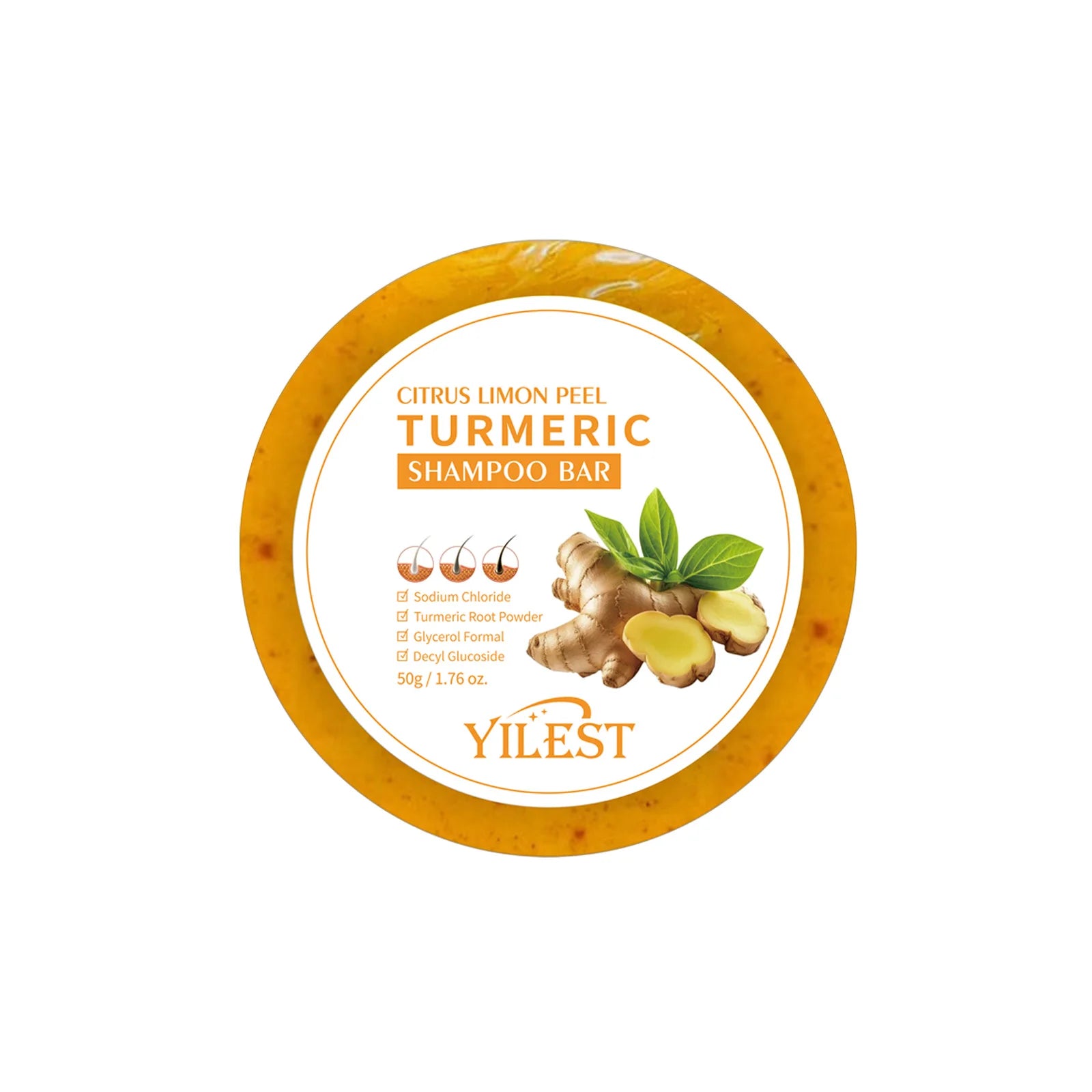 Shampoing à l'huile de noix de coco naturelle biologique, savon solide fait à la main, nourrit les cheveux, Anti-frisottis, assombrissant, renforcement des cheveux, soins capillaires