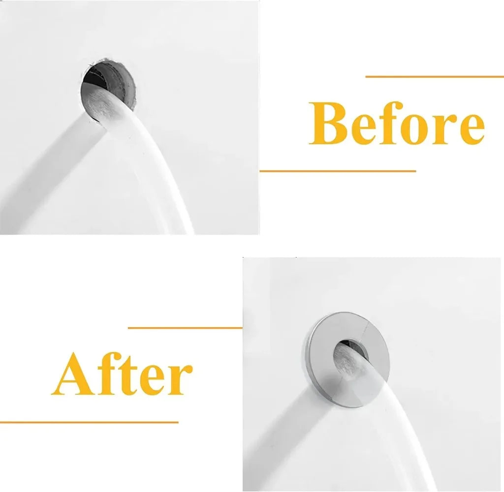 Couvercle décoratif de robinet auto-adhésif en acier inoxydable, 1 pièce, finition chromée pour tuyau d'eau, couvercles muraux, accessoires de salle de bains