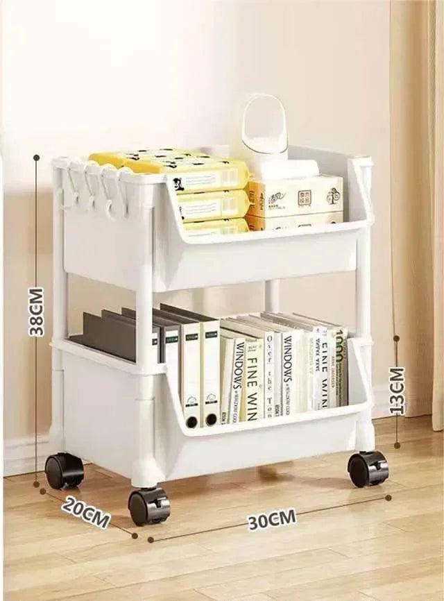 Bibliothèque à roulettes multicouche simple, armoire de rangement à fente étroite, coin de cuisine, petit meuble de rangement, T1