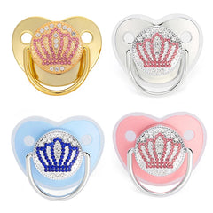 Nouveau bébé sucette sans BPA nouveau-né factice sucette enfant en bas âge infantile Silicone sucettes noir doré Bling mamelon bébé garçon filles cadeau