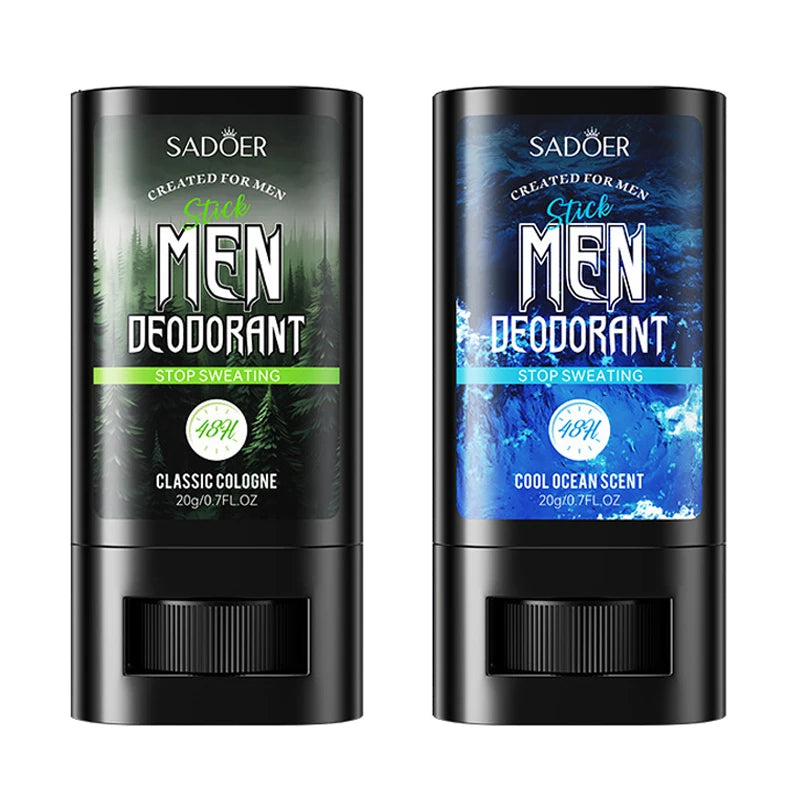 SADOER crème désodorisante Anti-transpiration pour hommes bâton séchage rapide retenir parfum rafraîchissant corps poignet odeur Anti-transpiration crèmes