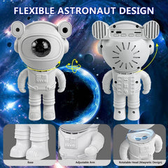 Projecteur d'étoiles pour enfants, veilleuse avec télécommande, conception réglable à 360 °, astronaute, nébuleuse, galaxie, éclairage pour enfants