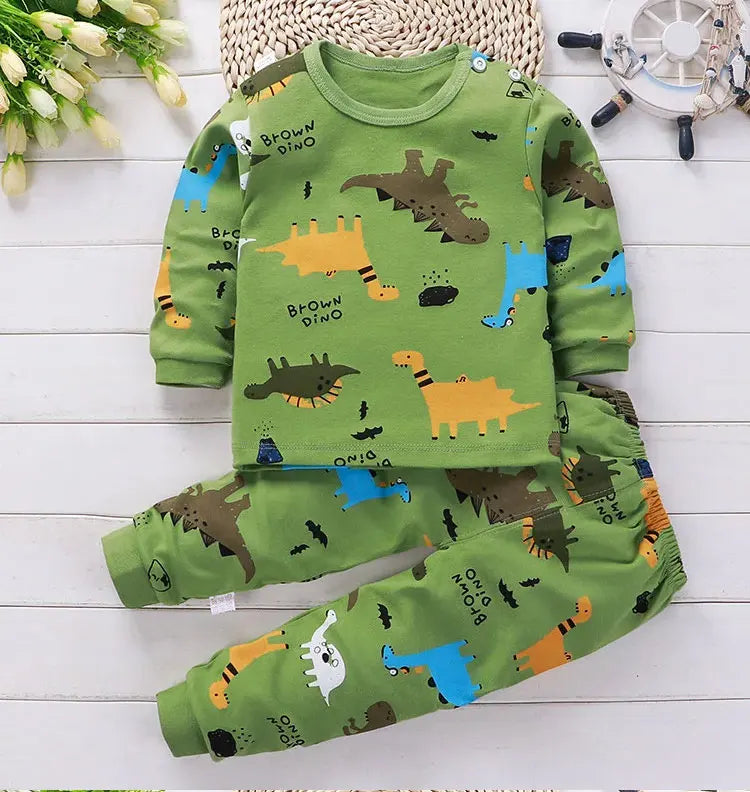 Vêtements pour enfants ensembles pour enfants vêtements pour enfants garçons filles coton dessin animé automne hiver vêtements pantalons vêtements de nuit sous-vêtements