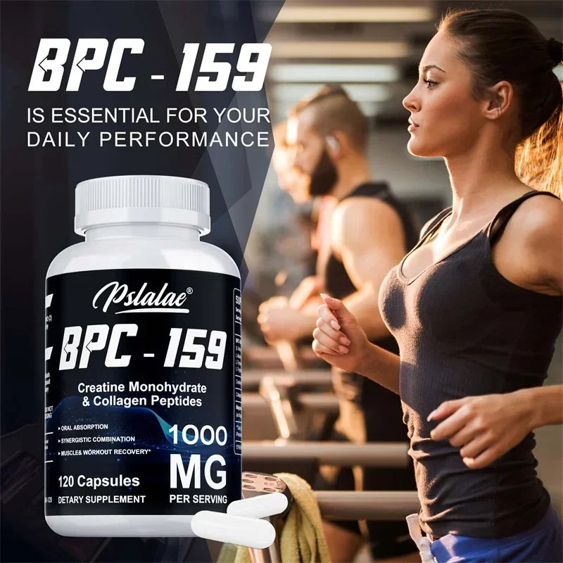 BPC-159, créatine monohydrate et peptides de collagène – Soutient la récupération musculaire et athlétique, améliore l'énergie et l'endurance