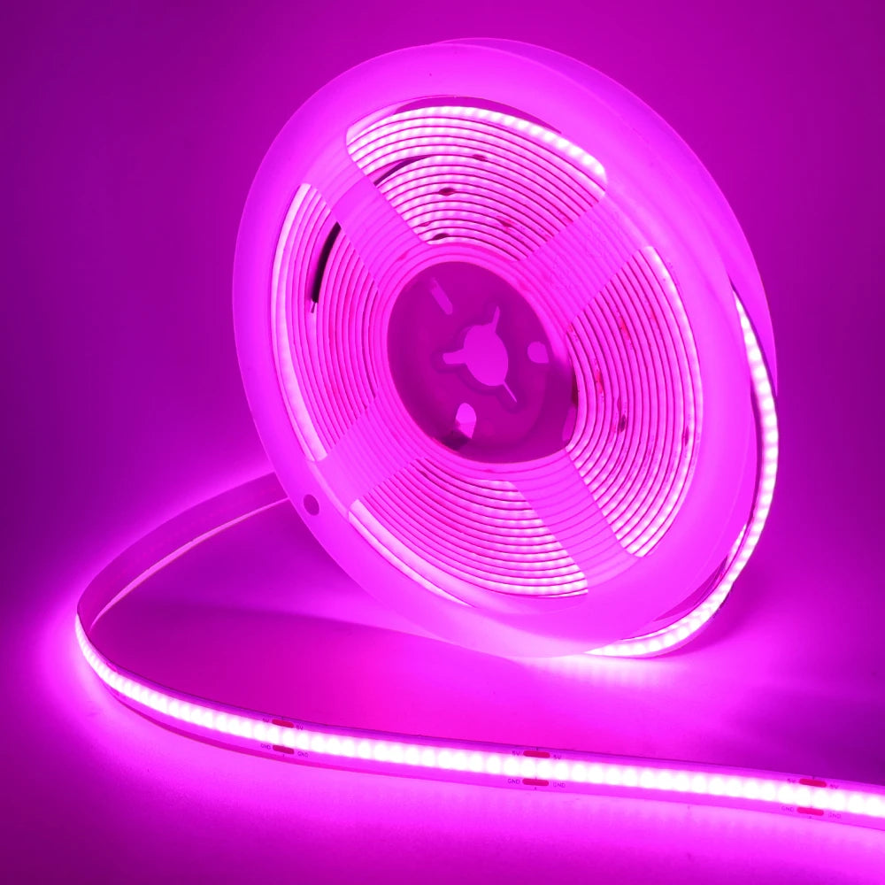 5V USB LED Strip Light, 320 LEDs/M COB, Dimmable Touch Sensor Switch/Push Switch, DIY, TV Mirror, Backlighting, Night Light for Room