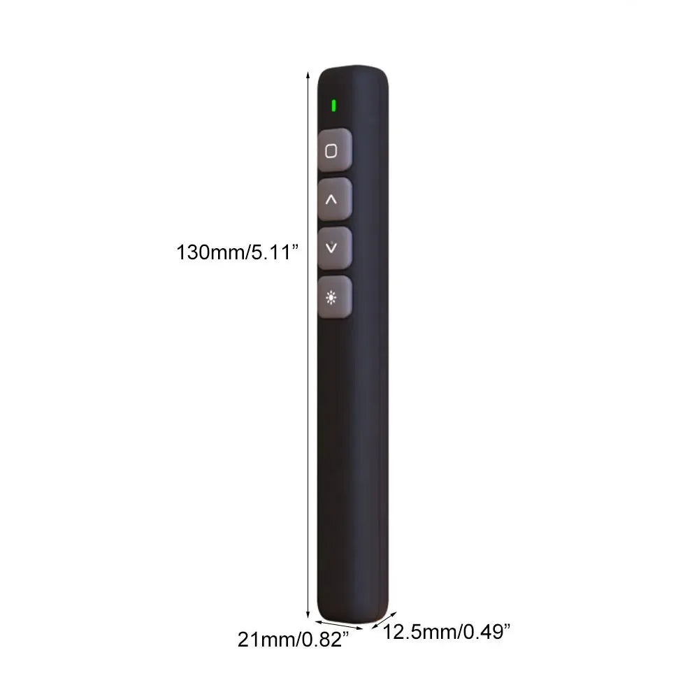 Wireless presenter remote control, USB budget, page-turning pen, PowerPoint presentation pointer, slide adventure pointer, 2.4GHz