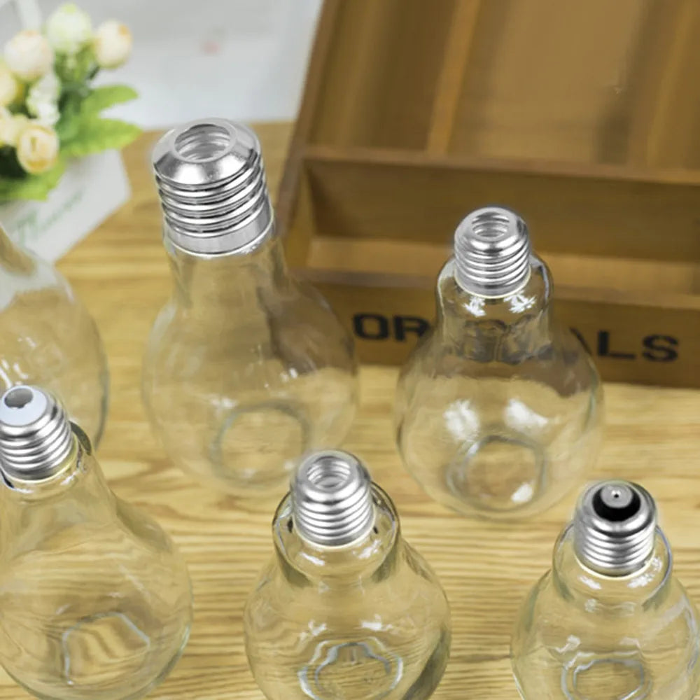 Bouteille d'eau créative d'été, petite gourde mignonne, à la mode, ampoule de jus de lait, anti-fuite, bouteilles portables mignonnes