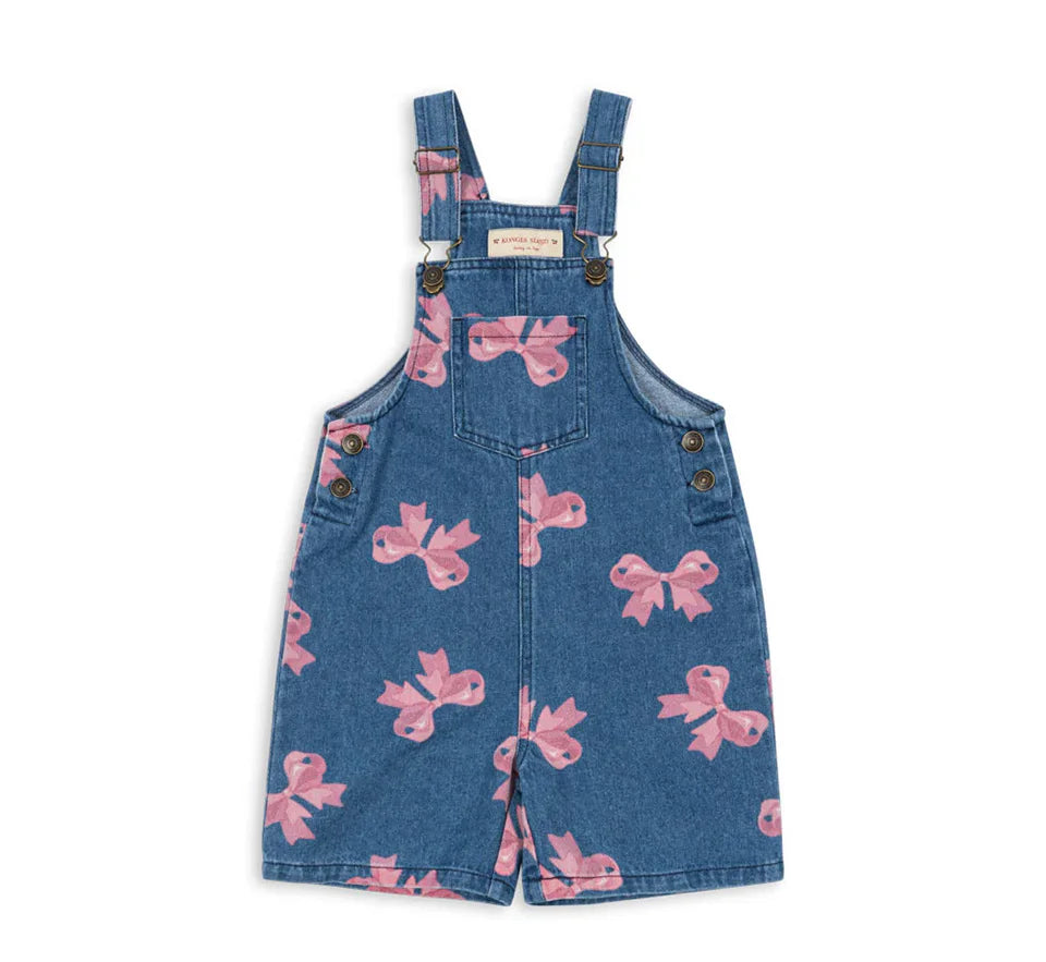 Robe imprimée mignonne pour filles, ensemble de vêtements pour tout-petits, veste à bretelles en jean, robes à enfiler en denim pour enfants, pantalons en jean combiné, marque KS, 2024