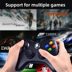Le contrôleur de jeu filaire 360 prend en charge Xbox 360 et Windows 7/8/10, avec moteur intégré, plusieurs couleurs au choix