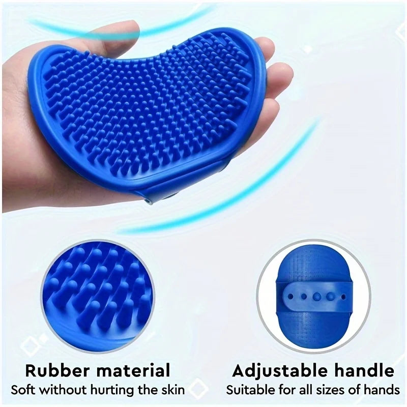 Kit De toilettage pour animaux De compagnie, 2 pièces, pour chien, chat, fourrure de lapin, brosse De toilettage, gant De nettoyage De bain, brosse De cheveux et de douche pour animaux De compagnie