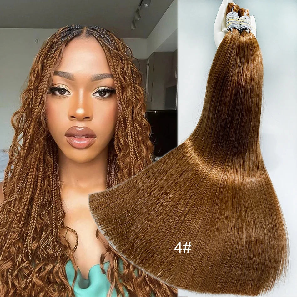 613 Straight Human Hair Bundles, No Weft, 100% Virgin, Highlighting Original Russian Natural Unprocessed Blonde Loose Extensions