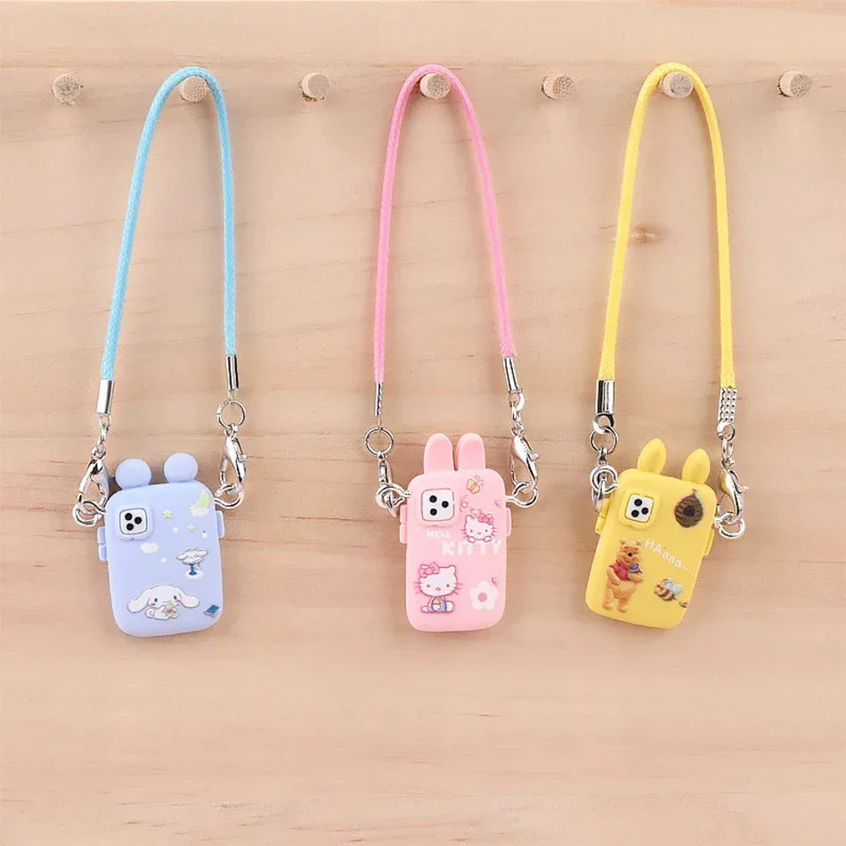 Pour Labubu accessoires pour Crybaby accessoires Style dessin animé appareil photo téléphone sac en peluche poupée accessoires pendentif ventilateur cadeau d'anniversaire