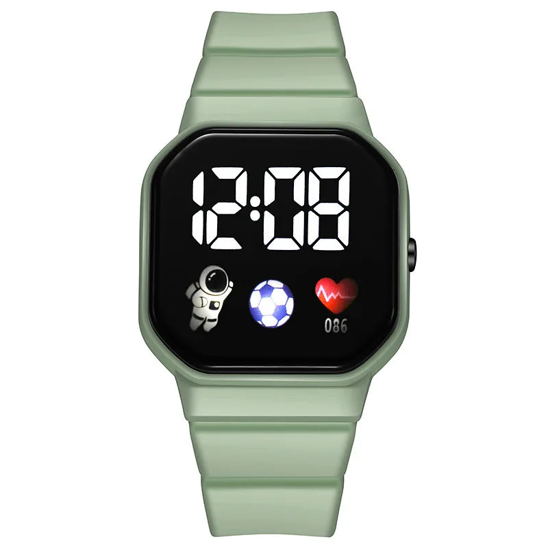 Montre de Sport pour enfants, numérique, Spaceman, bracelet en Silicone, étanche, électronique, cadeaux pour garçons et filles