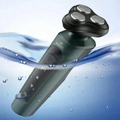Rasoirs électriques 9D pour hommes, tondeuse électrique étanche, utilisation humide et sèche, batterie Rechargeable, rasoir rotatif, Machine de rasage
