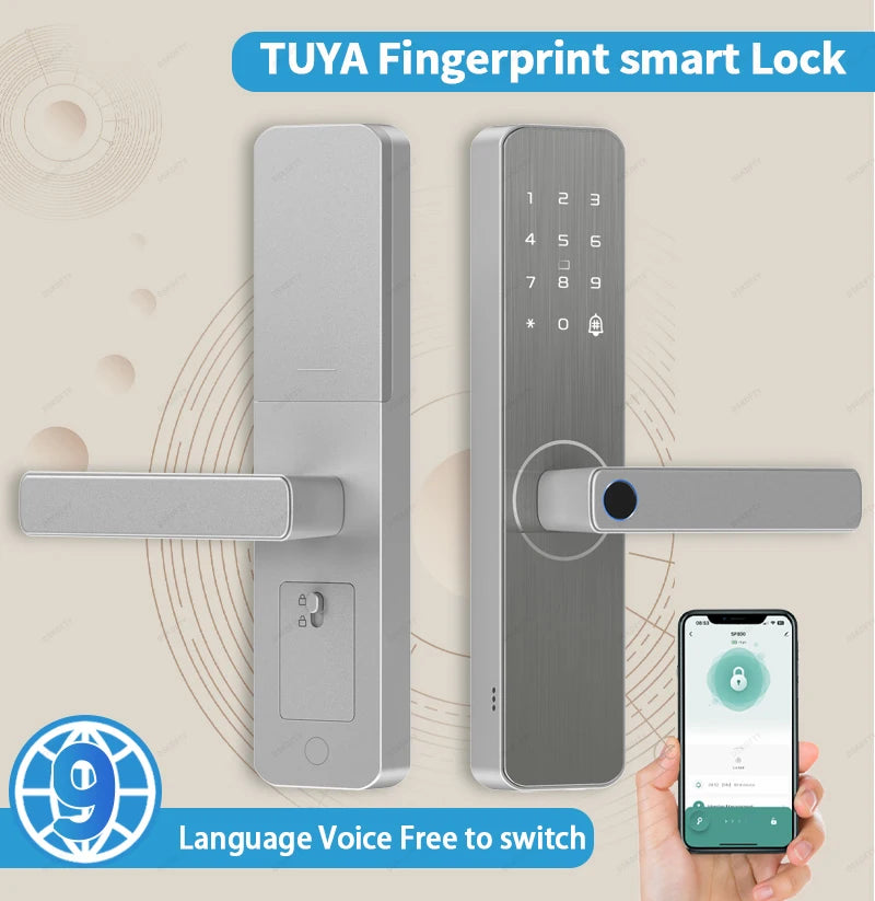 Serrure de porte intelligente pour maison et appartement, caméra d'Arabie Saoudite, WiFi