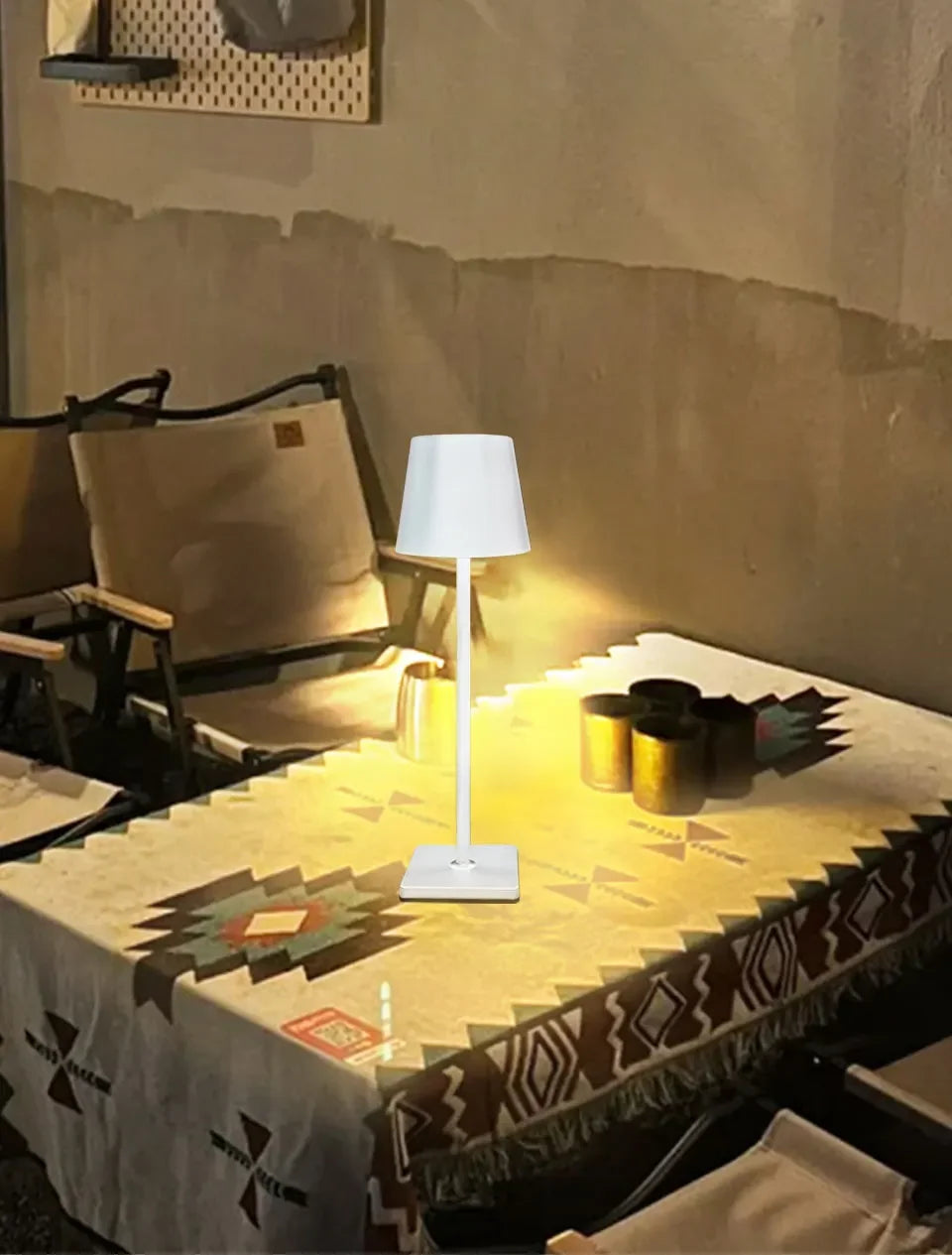 LED lampe de bureau Usb lampe de Table Rechargeable sans fil tactile 3 couleurs bureau veilleuse Bar Restaurant créatif lumière ambiante décor