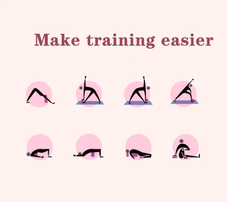 Blocs de gymnastique EVA, brique en mousse, exercice d'entraînement, Fitness, outil de danse, traversin de Yoga, coussin d'étirement, façonnage du corps, blocs de Yoga