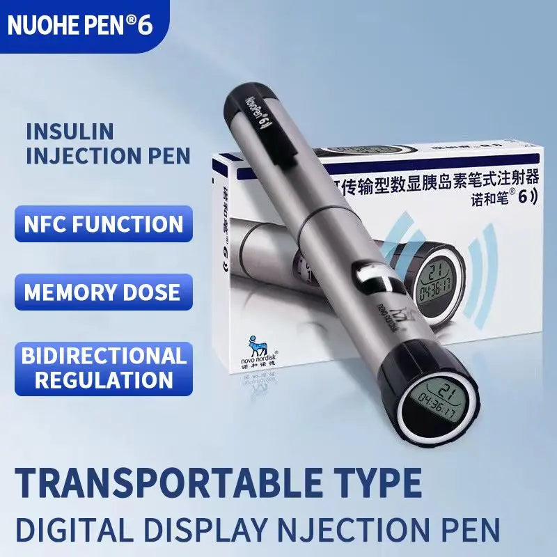 Novo Pen 6 Nordisk stylo d'injection d'insuline transportable Injection domestique 3ml compteur de glycémie diabète surveillance de la glycémie