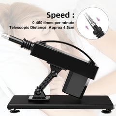 Sex machine, adult toy, automatic thrusting device for men and women, masturbation, adjustable vaginal and anal massage, pump gun