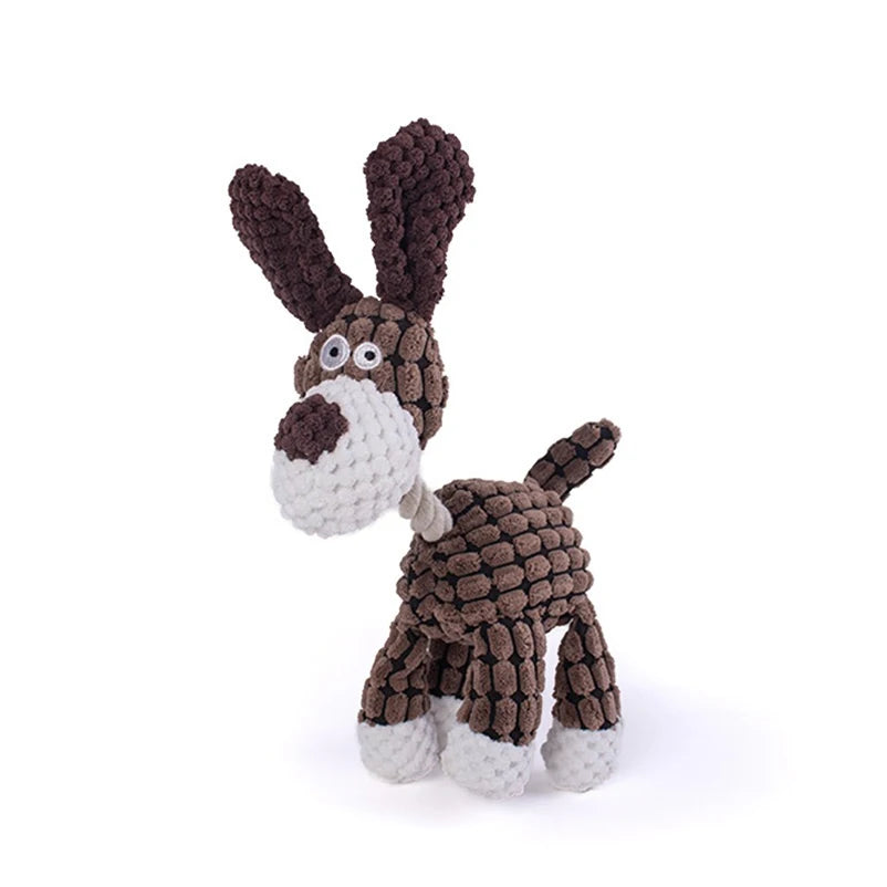 Jouets vocaux populaires pour chiens de compagnie, chiots, meulage des dents, jouets en peluche, compagnon interactif, jouets décompressés pour animaux de compagnie