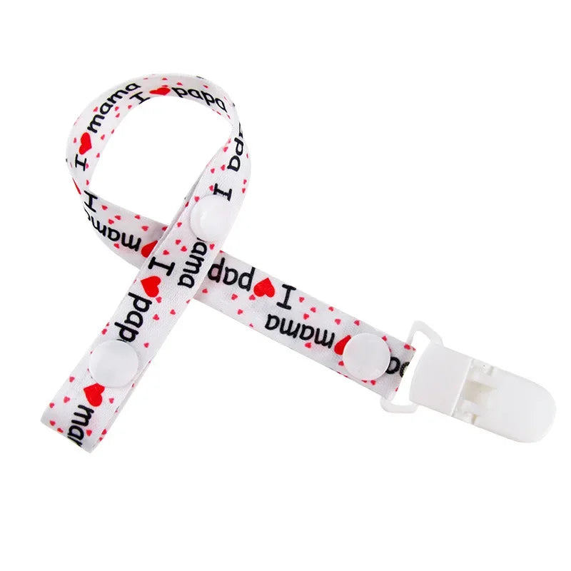 1pc bébé sucette Clips chaîne matériau confortable mignon factice pince titulaire mamelons enfants dessin animé attache-sucette attache-sucette