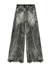 Women's baggy ripped denim jeans, bathroom, bathroom, bathroom, bathroom, U Y2k Streetwear, Punk Hip Hop, Grunge, FjGothic Vintage, Murcia, wide leg, Goth