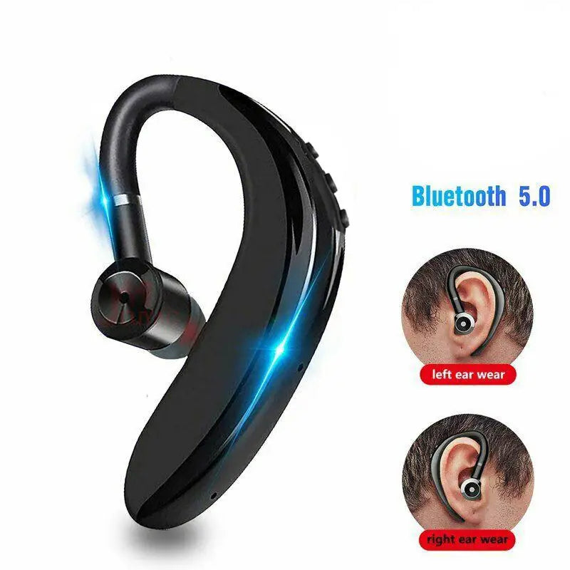 Casque sans fil Bluetooth 5.0 écouteurs HiFi stéréo étanche casque d'affaires écouteur mains libres avec micro pour téléphones intelligents