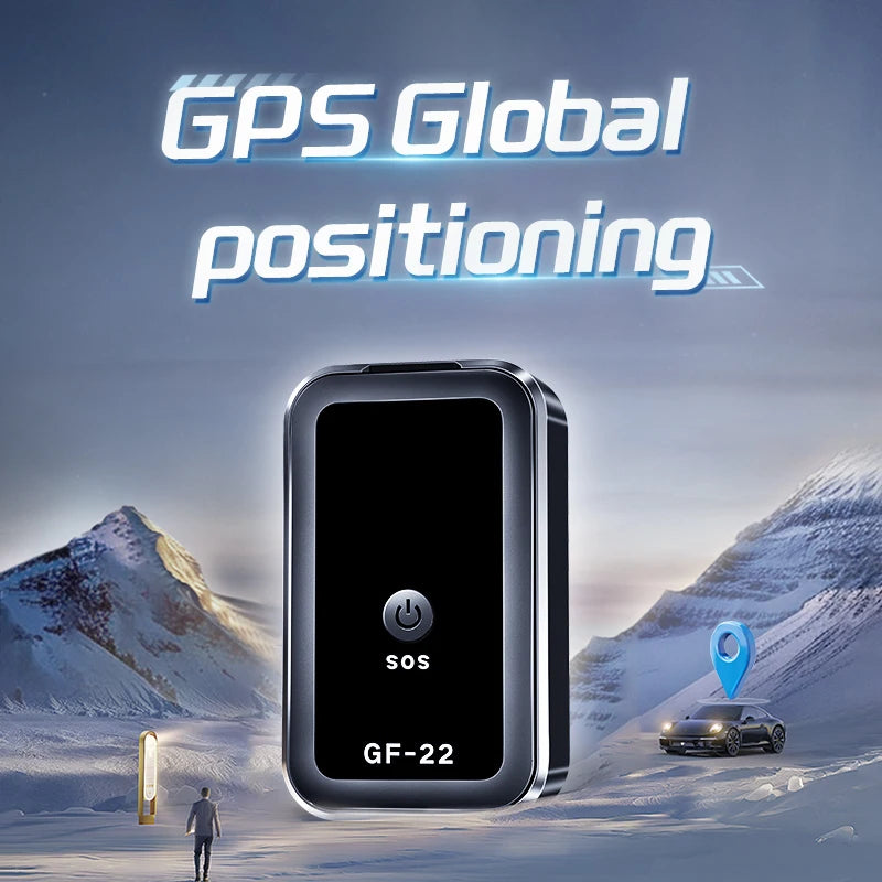 GF22 Car Tracker, Real-Time GPS Positioning Device, Anti-Loss, Accurate Locator, SOS Alarm Device