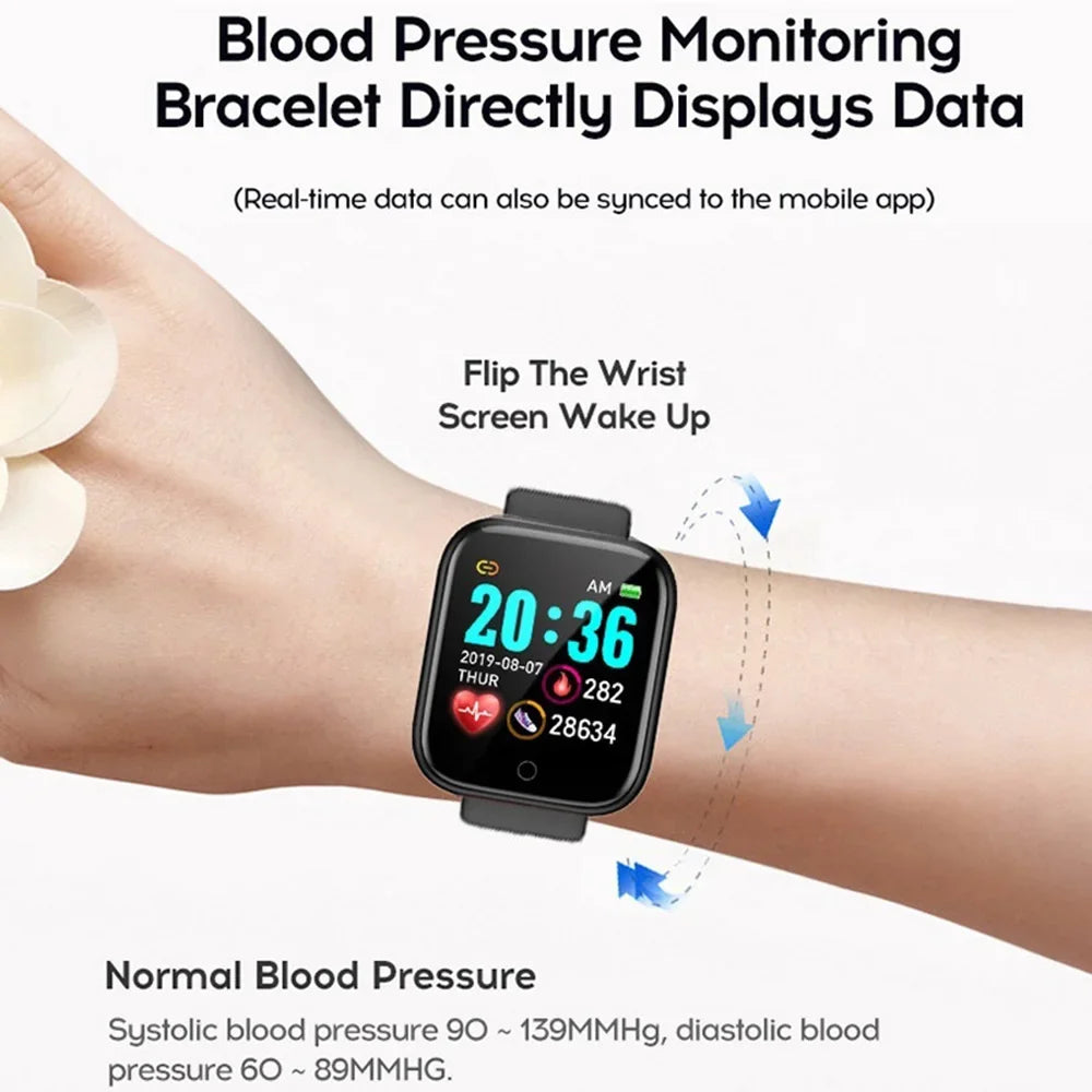 Montre intelligente multifonctionnelle pour hommes et femmes, téléphone connecté Bluetooth, musique, bracelet de sport de fitness, moniteur de sommeil, montre intelligente