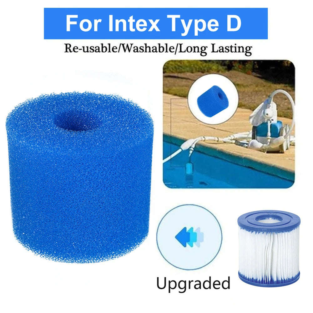 Éponge filtrante de piscine en Bio mousse réutilisable, longue durée, facile à nettoyer, universelle pour le Type I/II/VI/D, 1 pièce