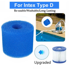 Éponge filtrante de piscine en Bio mousse réutilisable, longue durée, facile à nettoyer, universelle pour le Type I/II/VI/D, 1 pièce