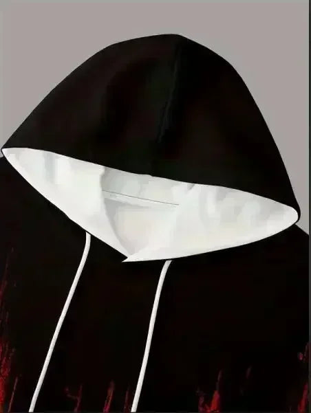 Sweat à capuche à col rond pour femmes et adultes, chemise numérique surdimensionnée, style Hip Hop, Punk Y2k, automne/hiver 25/26, pour adultes et enfants, même Style