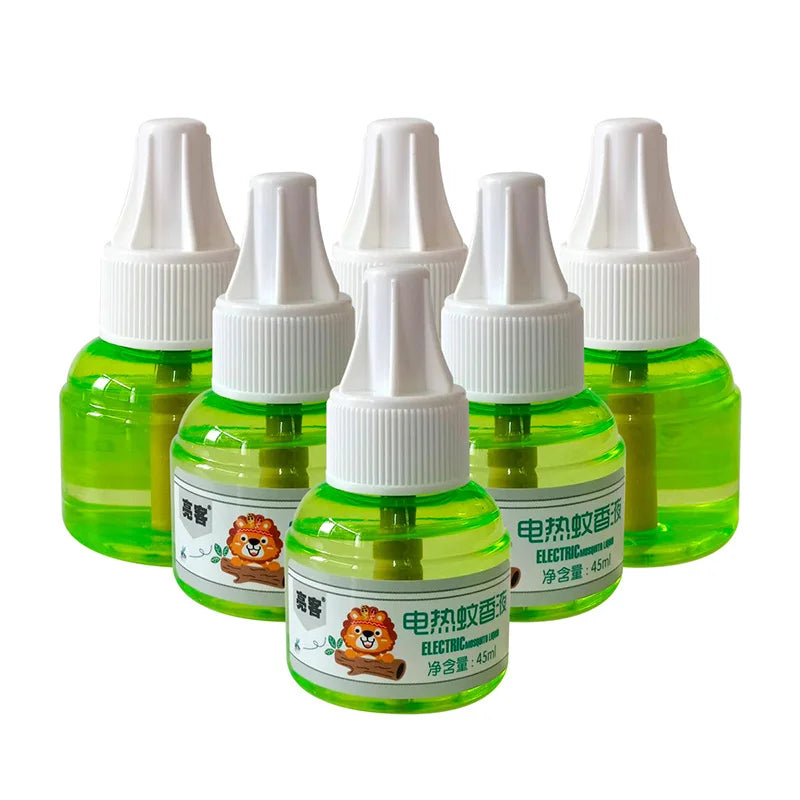 Practical, very odorless, lightweight mosquito repellent liquid, plug-in, intermediate size, portable