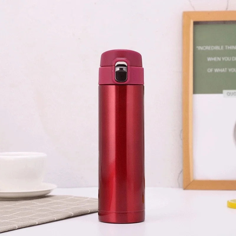Les étudiants vont à l'école tasse Thermos couverture de balle créative tasse d'eau potable directe Simple couleur unie Durable et pratique