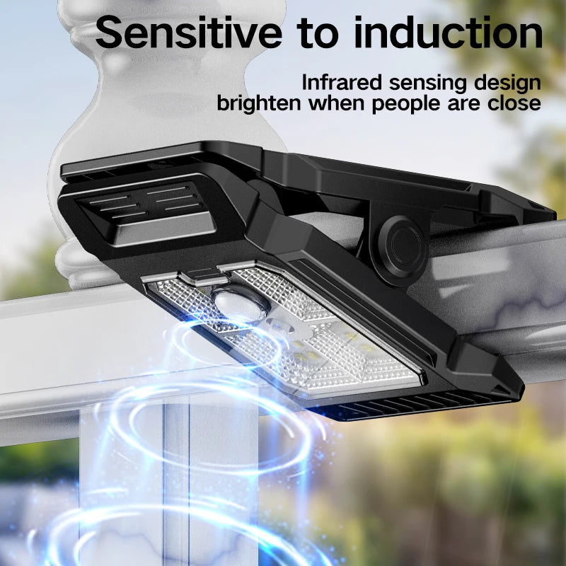 Lampe solaire à détection intelligente améliorée, lampe murale extérieure pour cour, éclairage de jardin, nouvelle collection