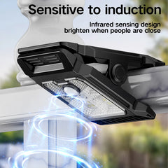 Lampe solaire à détection intelligente améliorée, lampe murale extérieure pour cour, éclairage de jardin, nouvelle collection