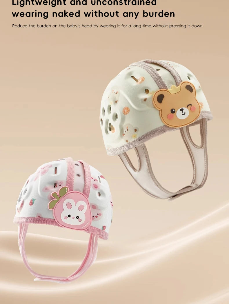 Chapeau de casque pour bébé, léger, Anti-Collision, Anti-chute, protection de marche rampante, chapeaux de protection de tête réglables pour nourrissons et enfants
