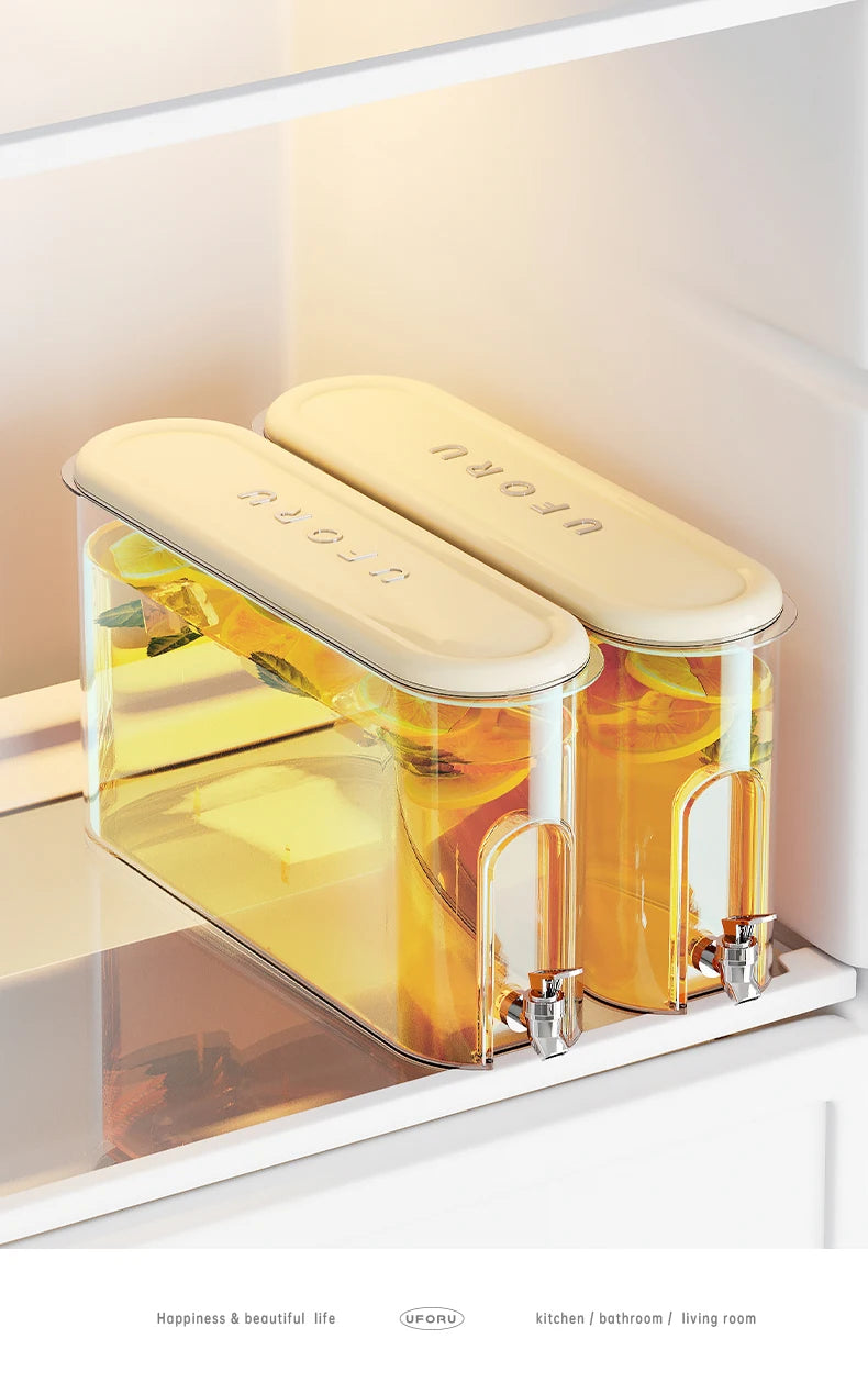 UFORU bouteille d'eau froide avec robinet ménage sens avancé grande capacité scellé bouteille d'eau froide de qualité alimentaire