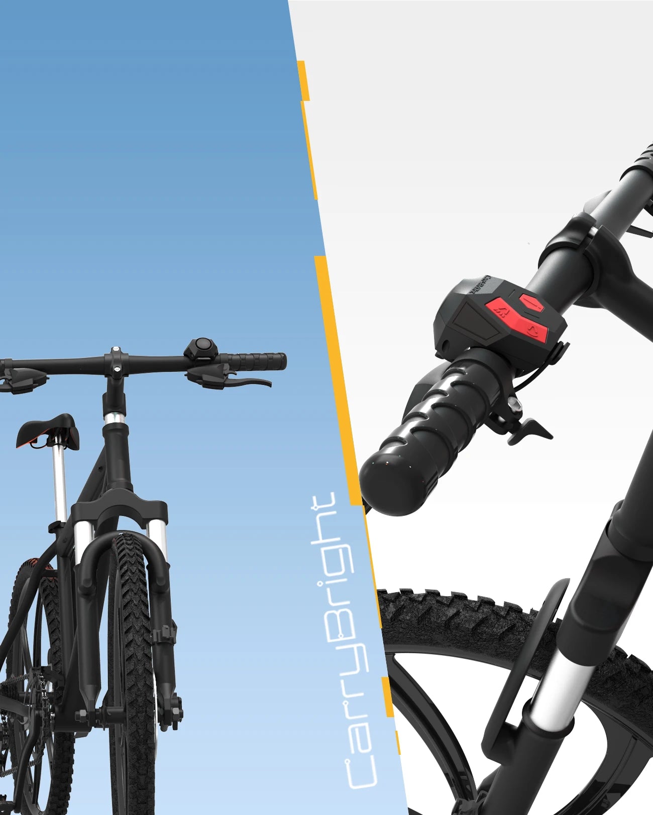Klaxon électronique de vélo, sonnette Rechargeable par USB pour guidon de vélo, anneau d'alarme de cyclisme, klaxon fort de 120db, cloche antivol pour scooter