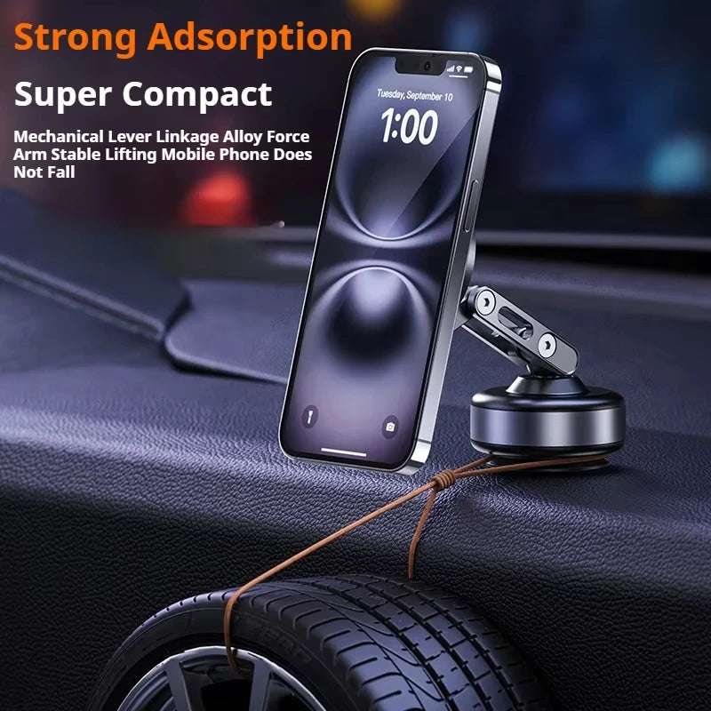 Support de téléphone magnétique pour voiture 360 °   Aspiration sous vide électrique pliante rotative pour support de Streaming de cuisine de gymnase de Navigation de voiture