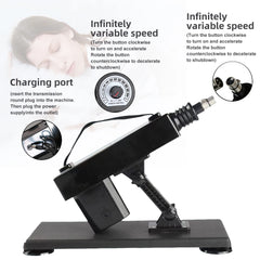 Sex machine, adult toy, automatic thrusting device for men and women, masturbation, adjustable vaginal and anal massage, pump gun