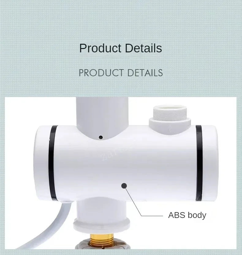 Robinet électrique chauffe-eau affichage de la température chauffe-eau instantané cuisine Machine de chauffage de l'eau sans réservoir