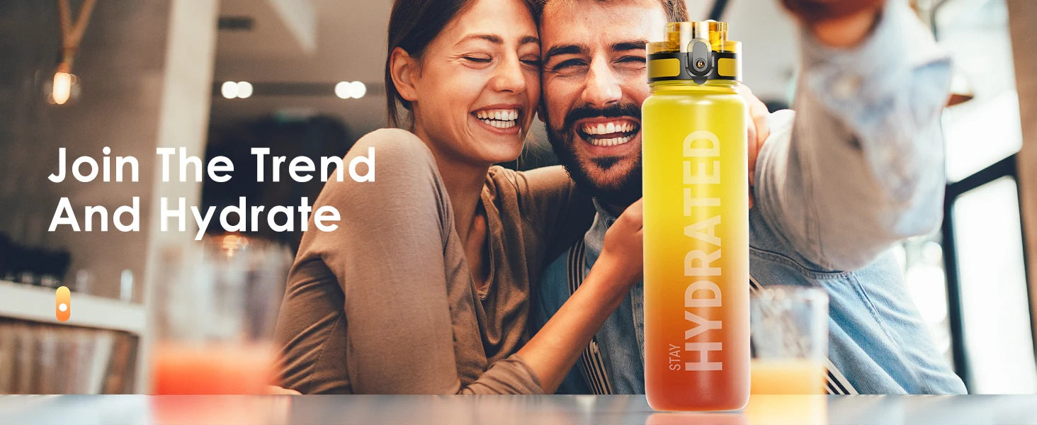 Bouteille d'eau de 32oz bouteille d'eau de Sport de motivation bouteilles de boisson étanches Sports de plein air bouilloire de voyage bouteille d'eau potable