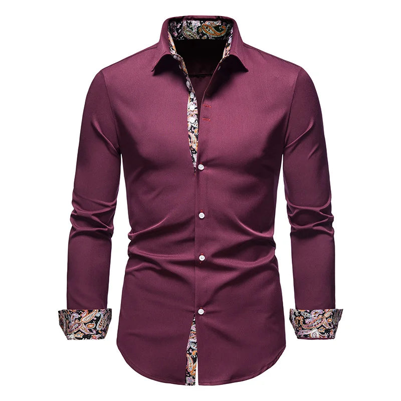 Chemise homme avec col chemises blanches homme manches longues chemises homme polos pour hommes marques célèbres Camisa Social Masculina