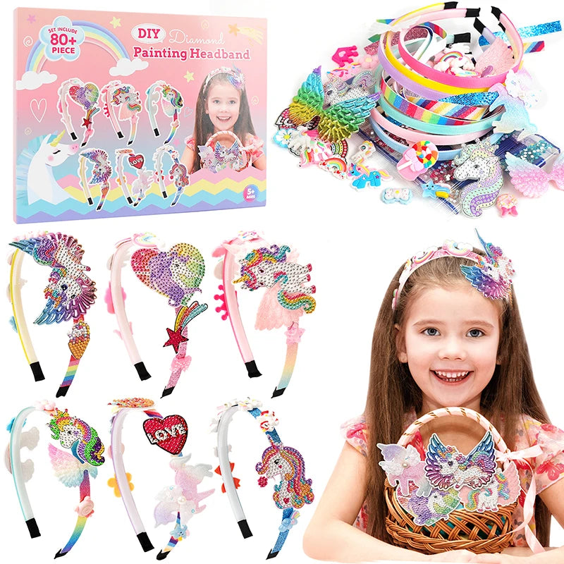 Accessoires pour cheveux pour filles, arts et artisanat, cadeau, Kit de fabrication de bandeaux, cadeaux, Kit de fabrication de bandeaux pour filles, faites votre propre mode